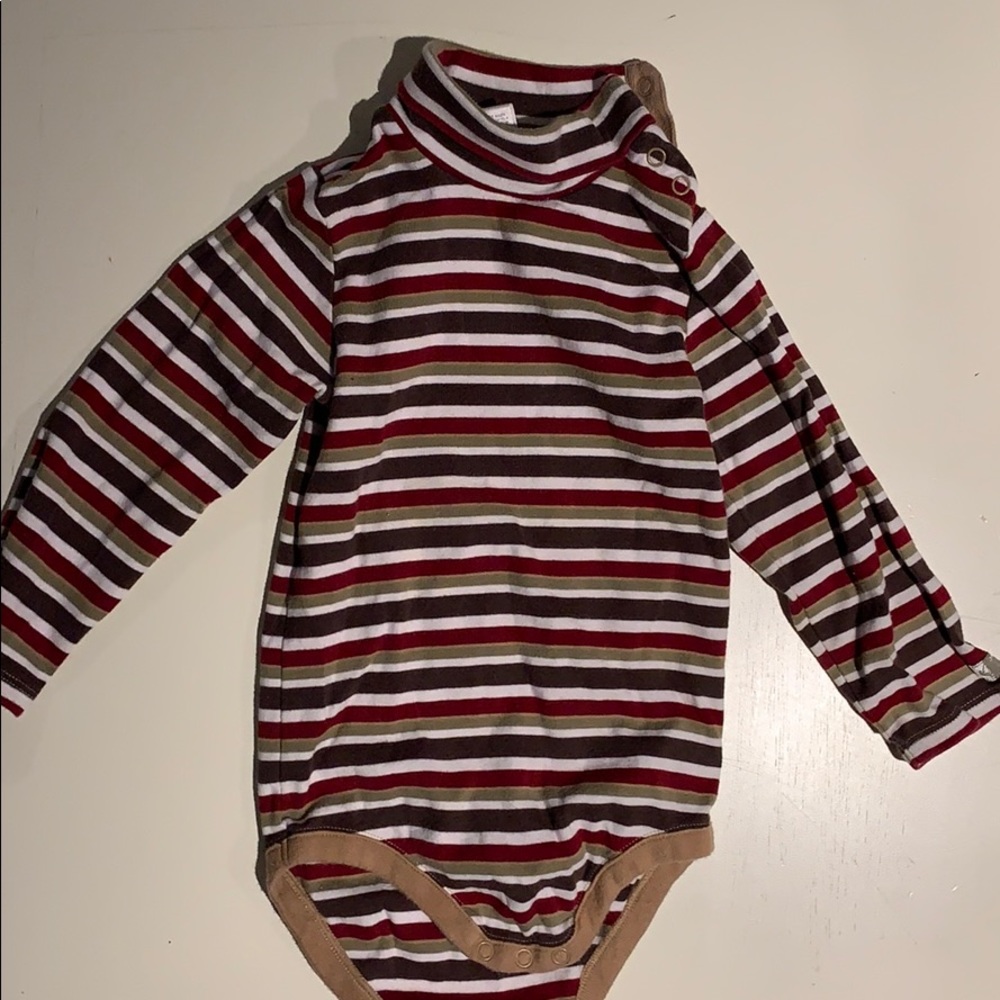 Janie and Jack striped Turtleneck 18 to 24M onesie